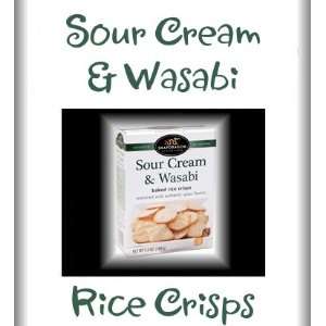 Snapdragon Sour Cream & Wasabi Rice Crisps   2 Pack  
