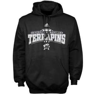 adidas Maryland Terrapins Black Quick Slant Hoody Sweatshirt  