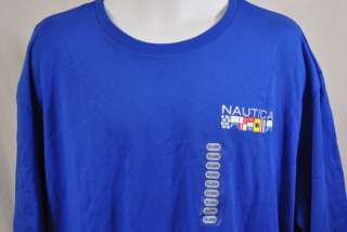 NEW Nautica Mens Short Sleeve T Shirt Blue 2XL  