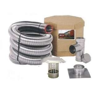 6 x 25 Double Ply Stainless Steel Chimney Liner Kit 