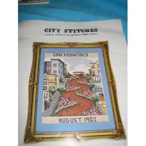 City Stitches, Counted Cross Stitch Design No. 6, Lombard Street, San 