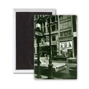 New York City Streets   3x2 inch Fridge Magnet   large magnetic button 