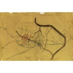  1861 Civil War map Virginia, 1st Battle of Bull Run