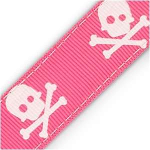  Skull & Crossbones   White on Pink: Sports & Outdoors