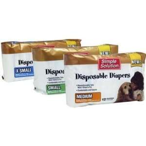  SMALL   Simple Solution Disposable Diapers for Dogs: Pet 