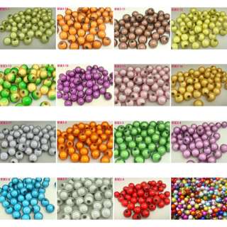   8mm Assorted Round Acrylic jewellery Miracle charm spacer Beads BSE3