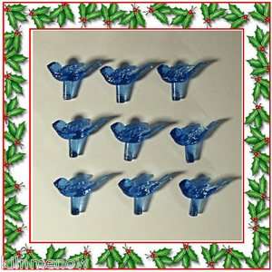 Ceramic Christmas Tree Lights Blue Doves 90  