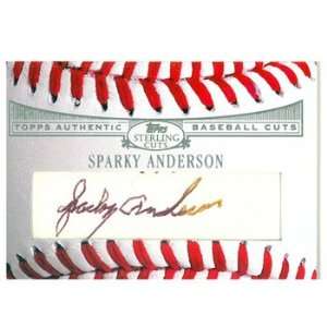  Sparky Anderson Car   Topps Sterling Cuts Card Sports 