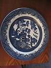 CHURCHILL BLUE WILLOW PATTERN PLATE,CUP AND SAUCER MADE