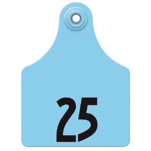   Ear Tags   Maxi Numbered Cattle ID Tags   76 100 Blue: Pet Supplies