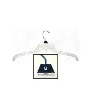  Crystal Clear Plastic Shirt Hangers with Rotating Metal Hook & Pants 
