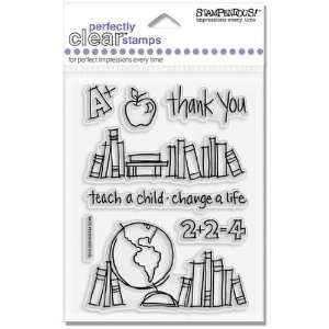  Book Border   Stampendous Perfectly Clear Stamps Arts 