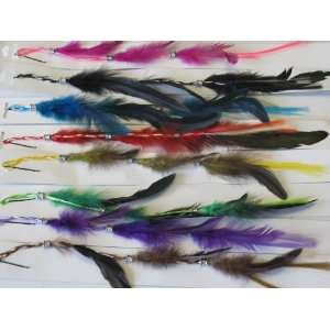  Real Feather Hair Extension with Clip on 9 Color Pack 