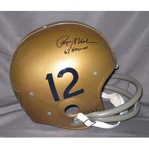  Roger Staubach Signed Navy 1964 Cotton Bowl RK Helmet   63 