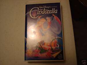 Cinderella VHS Disney 1st Edition Black Diamond Video  