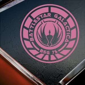  Battlestar Galactica Emblem Logo Pink Decal Car Pink 