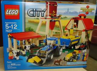 NEW Lego City FARM Set #7637 Barn Silo Tractor Cows Factory Sealed NIB 