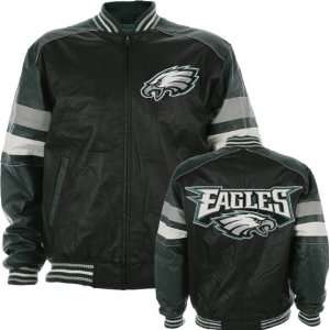  Philadelphia Eagles Pig Napa Leather Varsity Jacket 