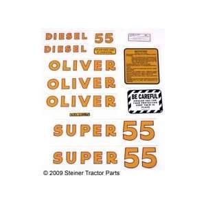  OLIVER SUPER 55 DIESEL: MYLAR DECAL SET: Automotive