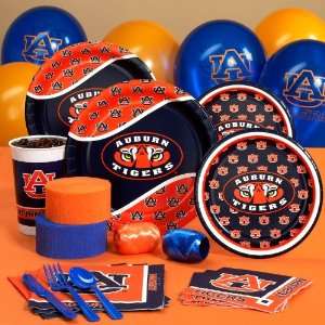  Auburn Tigers College Deluxe Party Pack for 16 Toys 