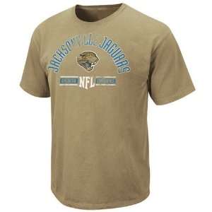  Jacksonville Jaguars Gold Vintage Stadium Wear T shirt 