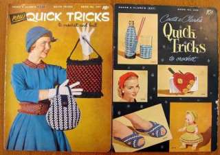 Vintage Quick Tricks Books J & P Coats & Clarks  