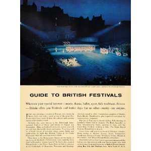   Ad British Travel Association Edinburgh Festival   Original Print Ad