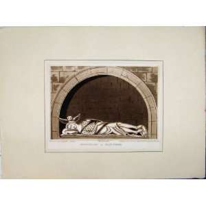    Monument Gatcombe 1794 Engraving Tomkins Old Print