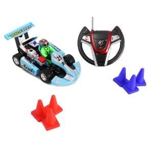  (BLUE) GoKart Crazy Racing 123 Scale Electric RTR RC Go 