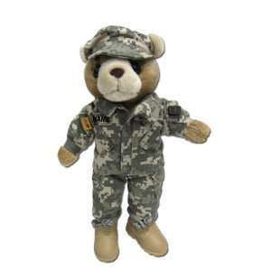   custom embroidered U.S. Army Combat Military Uniform ACU: Toys & Games