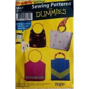   5567 Craft Pattern for Dummies 4 Bags Purses: Arts, Crafts & Sewing