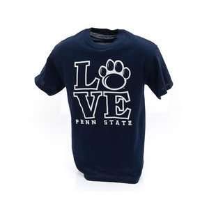  Penn State Nittany Lions Kids Tshirt Love Navy