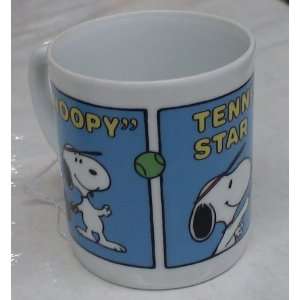  Vintage Peanuts Snoopy Tennis Star Coffee Cup Everything 