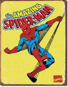 The Amazing Spider Man Vintage Comic Art Tin Sign  