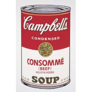 Campbells Soup I Consomme, c.1968 Giclee Poster Print by Andy Warhol 