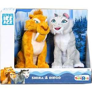   Ice Age Continental Drift Movie Plush 2Pack Shira Diego: Toys & Games