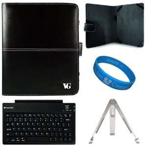  Black Executive Leather Portfolio Carrying Case Cover for Apple 