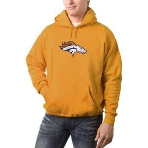  Denver Broncos Orange Tek Patch Hooded Sweatshirt Sports 