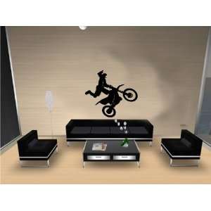  Motorcross Jump Vinyl Wall Art Decal: Home & Kitchen