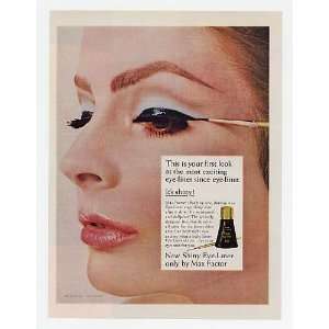 1967 Max Factor Shiny Eye Liner Print Ad (20820) 