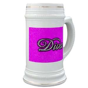 Stein (Glass Drink Mug Cup) Diva Princess