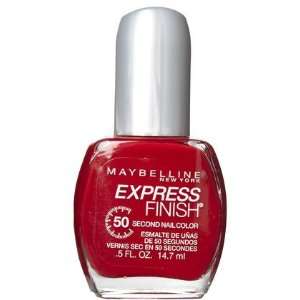 Maybelline Express Finish Nail Enamel Racey Red 0.5 oz (Quantity of 5)