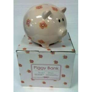  Piggy Bank 6 Large Pink Flower: Toys & Games