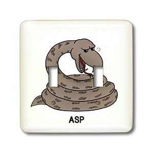   Snakes the asp family asp   Light Switch Covers   double toggle switch