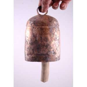    Metal hand crafted copper #9 cow bells from kutch 