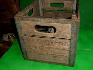   milk crate carrier quality milk inc. dairy co 1950s or early 60s mass
