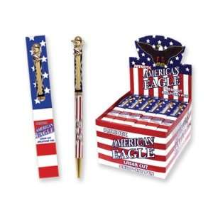  USA Patriotic American Eagle Boxed Pens: Office Products