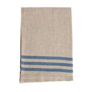  Linen/Cotton Towel Blue Striped   Fog Linen Wor: Home 