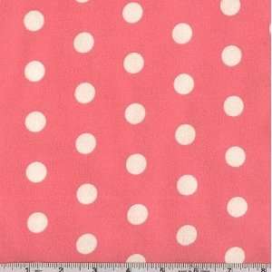   Flannel Polka Dot Hot Pink Fabric By The Yard: Arts, Crafts & Sewing