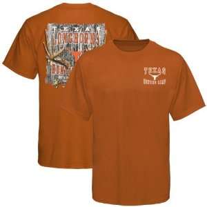   Texas Longhorns Focal Orange Hunting Camp T shirt: Sports & Outdoors